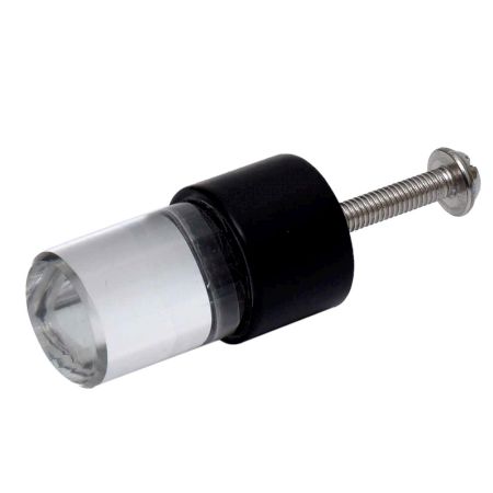 Clear Black Tiny Cylinder Glass Cabinet knobs